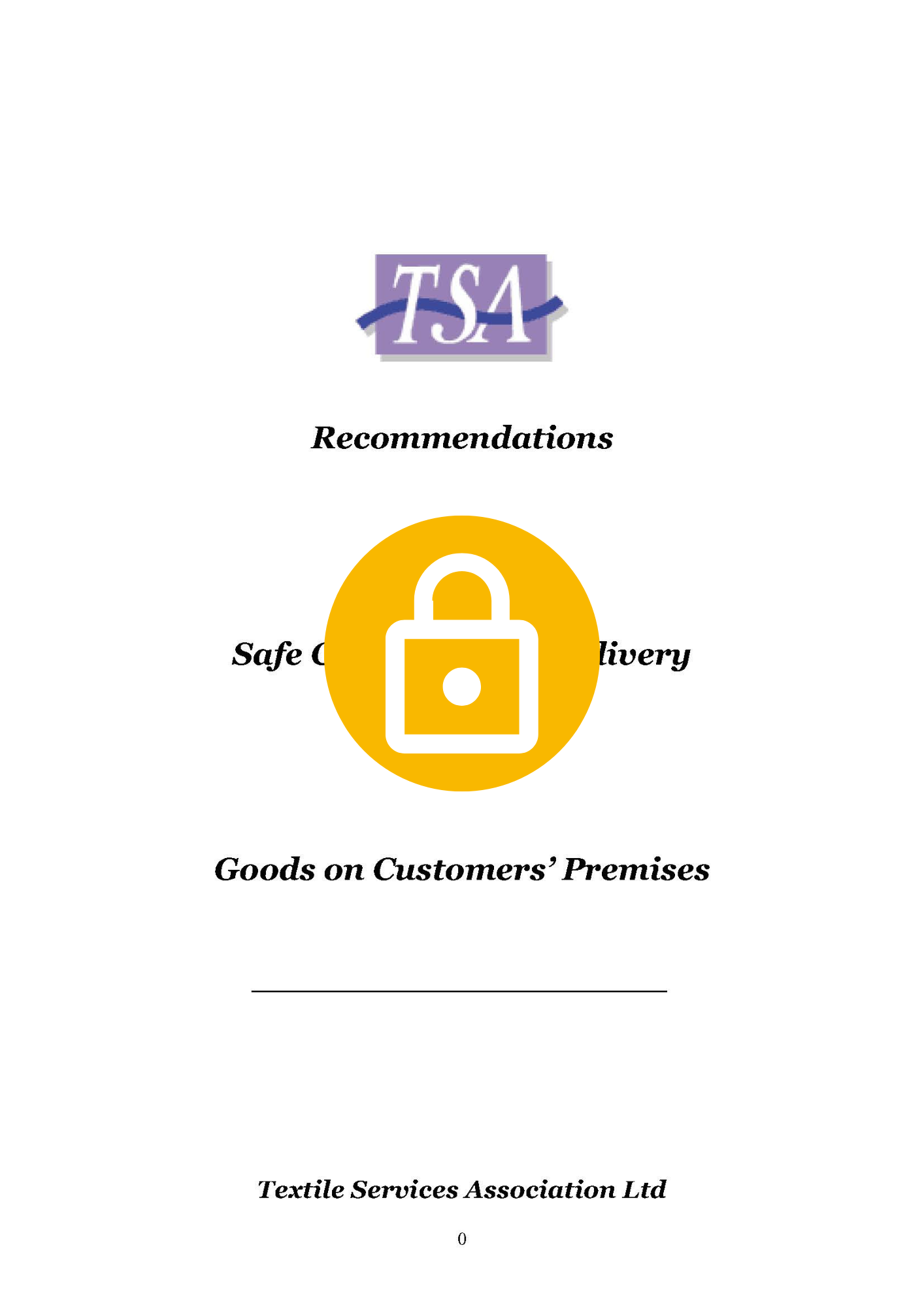 TSA Safe Delivery Guidelines May 2008